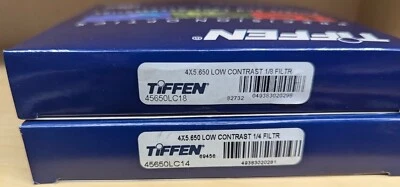 New Tiffen 4 x 5.65" 1/4 & 1/8 Low Contrast Filters Set - Image 1 of 2