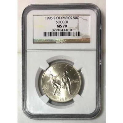 1996 S Soccer Half Dollar NGC MS70 ***Rev Tye's Coin Stache*** #301089 - Image 1 of 2