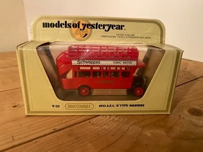 Matchbox Models of Yesteryear Y-23 1922 A.E.C "S" Type Omnibus Bus, 1/72, Boxed - Image 1 of 4