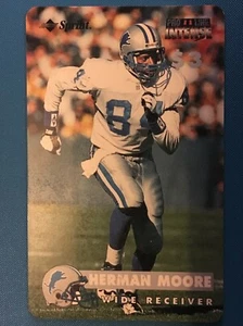 1995 Pro Line Intense $3 Sprint Calling Card Herman Moore 6 of 50 - Picture 1 of 2