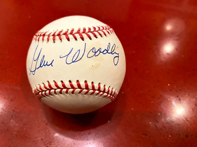 Béisbol de la Liga Americana firmado por Gene Woodling - Auténtico garantizado Foto 1 de 2