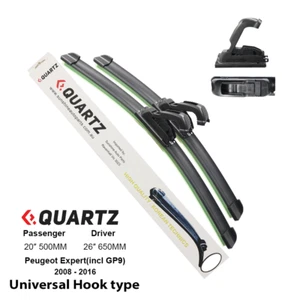 Front Wiper Blade Pair For Peugeot Expert (incl GP9) 2008-2016 - Picture 1 of 1