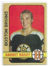 GARNET BAILEY 1972-73 OPC Hockey card #191 Boston Bruins VG+