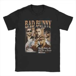Novelty Bad Bunny New Album T-Shirt for Men Crew Neck 100% Cotton T Shirt Short - Picture 1 of 1