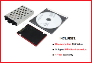 NEW SSD Hard Drive + Caddy + Backup disc Panasonic Toughbook CF-19 • Win XP / 7