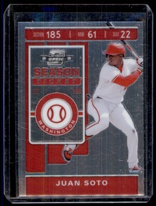 2020 PANINI CHRONICLES CONTENDERS OPTIC JUAN SOTO WASHINGTON NATIONALS #22