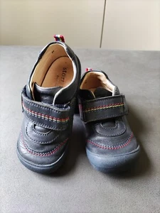 Boys Start Rite JoJo Maman Bebe First Zak Navy Leather Trainers Size UK 6.5 F - Picture 1 of 11