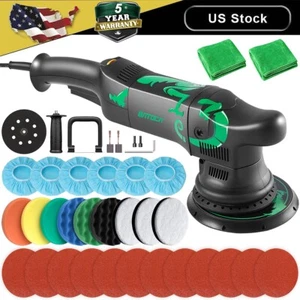 Dual Action Car Polisher Buffer Orbital Polish Machine 6" Polishing Pads Sander - Picture 1 of 17