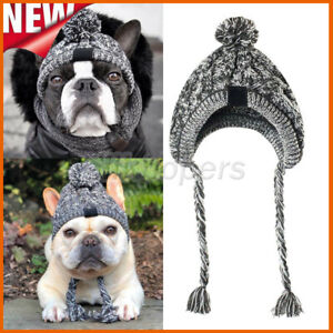 Christmas Clothes Pet Headgear Pets Knitted Hat Dog Hat Bulldog Hat Accessory