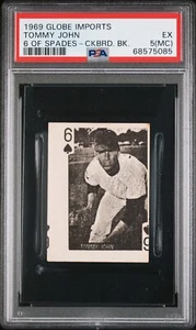 TOMMY JOHN, 1969 GLOBE IMPORTS CHECKERBOARD BACK PSA 5MC POP 1, NONE HIGHER! - Picture 1 of 2