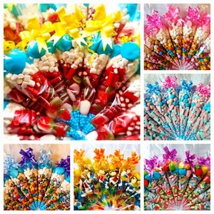 Pre Filled Sweet Cones, Personalised Sweet Cone Bags, Pick and Mix Sweets - Picture 1 of 35