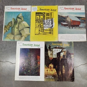 American Artist Magazine - Lot of 5 Magazines Years 1966 - 1972 Rare Vintage - Picture 1 of 23