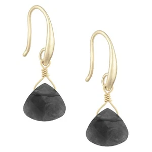 The Sak Womens Briolette Gold Drop Earrings Hook Back Natural Stone - Picture 1 of 1