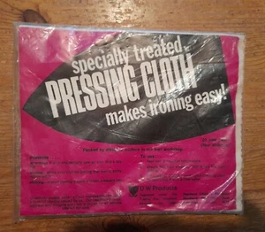 Vintage Pressing Cloth NEW & Sealed D W Products Ironing Aid Doorstep Purchase. - Picture 1 of 5