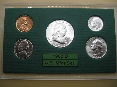 1962 D US Silver Mint Set Brilliant Uncirculated! - Image 1 of 4