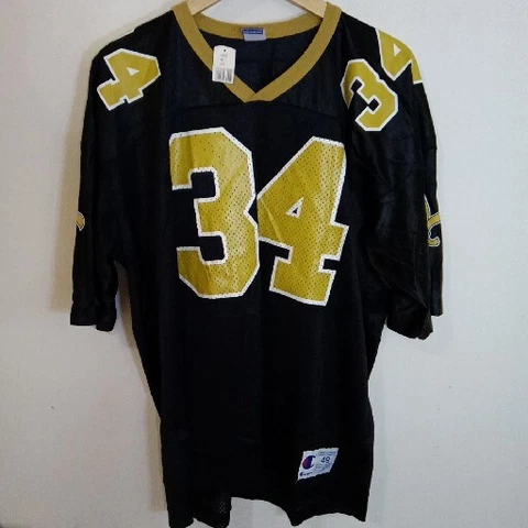 NOS Vintage 90s Champion NFL New Orleans Saints Ricky Williams #34 Jersey XL 48 Cover