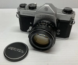 Asahi Pentax Spotmatic SP SLR 35mm Film Camera W/ Takumar 1.4/50mm Lens - Picture 1 of 7