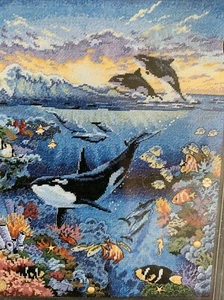 The Living Ocean Dimensions Charts & Charms Cross Stitch Kit NIP 11x14 - Picture 1 of 10
