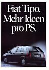 Fiat Tipo Prospekt 1990 6/90 D brochure prospetto prospectus opuscolo catalog