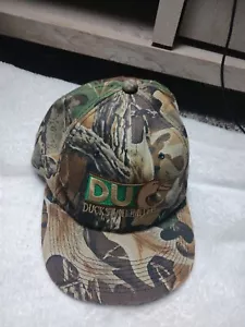Ducks Unlimited Camo Hat One Size Fits All - Picture 1 of 3