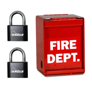 EAGLE-EG720 Fire Department Box EFB-2070 w/ 2Pcs Combination Padlock Heavy Duty  - Picture 1 of 9