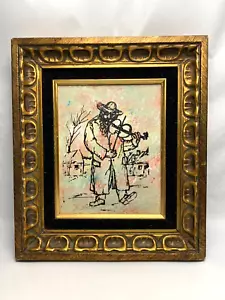 Arte original dorado Ira. Serigrafía y óleo sobre lona. Enmarcado. - Imagen 1 de 5