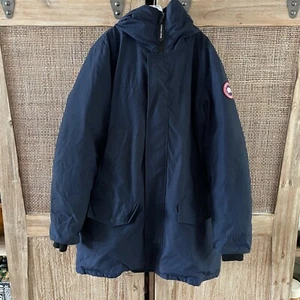 Canada Goose Jacket Langford Parka Navy Blue Mens 2XL 2052M - Picture 1 of 21