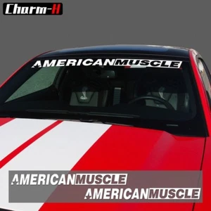 American Muscle Car Murica Windshield Vinyl Decal e2 - Picture 1 of 2