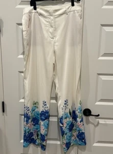 NWT Boston Proper Garden Fete Floral Print Trouser Size 14 - Picture 1 of 16