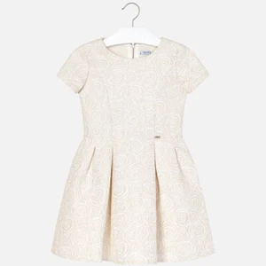 ABITO VESTITO CERIMONIA RAGAZZA MAYORAL 7928 07928 52 BEIGE ORIGINALE PE - Picture 1 of 3