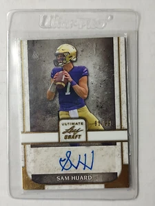 Sam Huard 2022 Leaf Ultimate Draft Gold Auto #d /99 #BA-SH2 Utah Utes - Picture 1 of 2