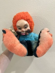 Juguete de peluche de colección Rushton Company para fumar cigarros anciano cara de goma muñeca hobo - Imagen 1 de 20