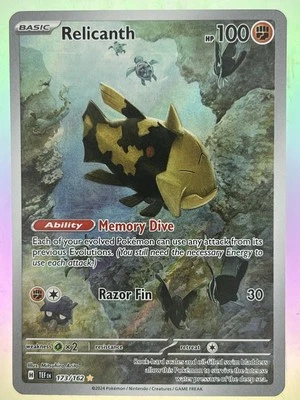 Relicanth 173/162 Sv05: Temporal Forces Holo IR Illustration Rare TCG NM - Image 1 of 2
