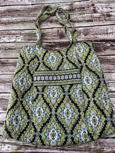 Vera Bradley Bucket Bag Tote Handbag Cambridge Print Magnetic Closure (Retired) - Picture 1 of 5