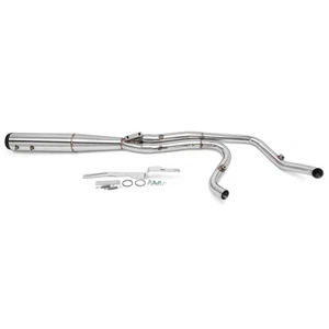 Pol 2 into 1 Length Exhaust Pipe for Harley M8 Touring Glide 2017-UP Nice Sound - Picture 1 of 11