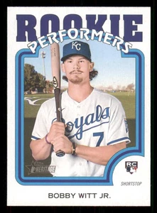 2022 Topps Heritage High Number Rookie Performers #RP15 Bobby Witt Jr. - Picture 1 of 2