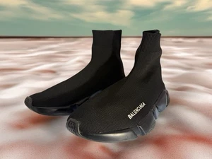 ZAPATILLAS BALENCIAGA SPEED 2.0 PUNTO RECICLADO EN NEGRO ¿Talla 11? ; Zapato de gama alta - Imagen 1 de 24