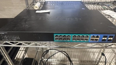 TrendNet TPE-1620WS/A 20-Port Gigabit Web Smart Network Switch with Power Cables - Image 1 of 3