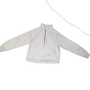 Danskin - Women’s - Medium - Light Grey 3/4 Zip Sweatshirt Thumb Holes - Picture 1 of 9