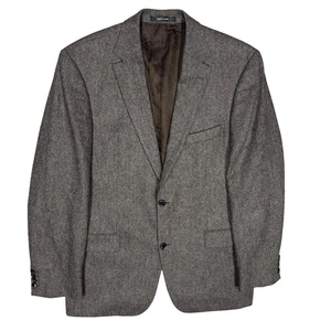 Hugo Boss Tweed Blazer "Pasini" Soft Wool Sport Coat Brown 44 L - Picture 1 of 11
