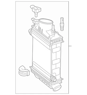 Enfriador de aire de carga original Mercedes-Benz 276-090-02-14 Foto 1 de 2