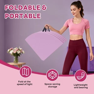 Pole Dance Crash Mat PU EPE Round Foldable Pole Dance Safety Pad For Traini Fit - Picture 1 of 12