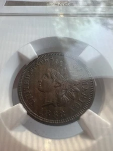 1883 Indian Head Cent Penny NGC AU 55 Nice Eye Appeal - Picture 1 of 3