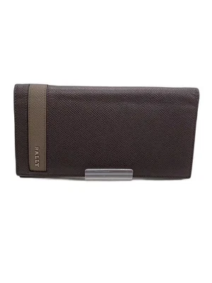 Cartera larga de cuero para hombre BALLY (marrón) Foto 1 de 4
