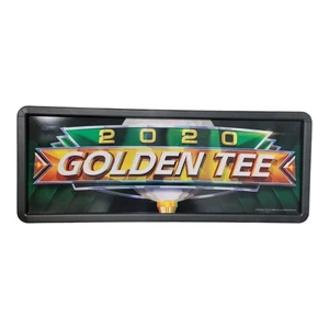 Golden Tee 2020 Arcade Marquee Topper Top Sign Advertisement - READ - Picture 1 of 3
