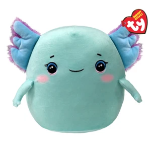 TY Beanie Squishies (Squish-A-Boos) Plush - CHARLIE the Axolotl (10 inch) MWMTs - Picture 1 of 1