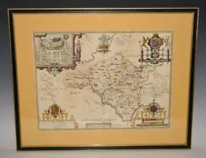Original Antique Engraved Map of Radnor and the Shyretownes John Speed 1610 - Picture 1 of 1