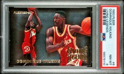 Dominique Wilkins 1993 Fleer Living Legends #6 PSA 8 Hawks HOF - Image 1 of 3