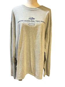 Vintage Cadre Athletic - North Carolina NC Tar Heels Long Sleeve Tshirt Sz 2XL - Picture 1 of 5