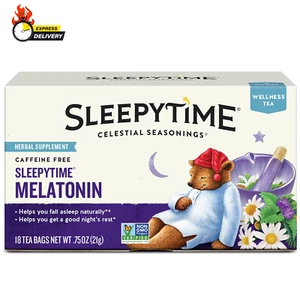 Sleepytime Wellness Tea plus Melatonin, Caffeine Free, 18 Tea Bags Box - Picture 1 of 12